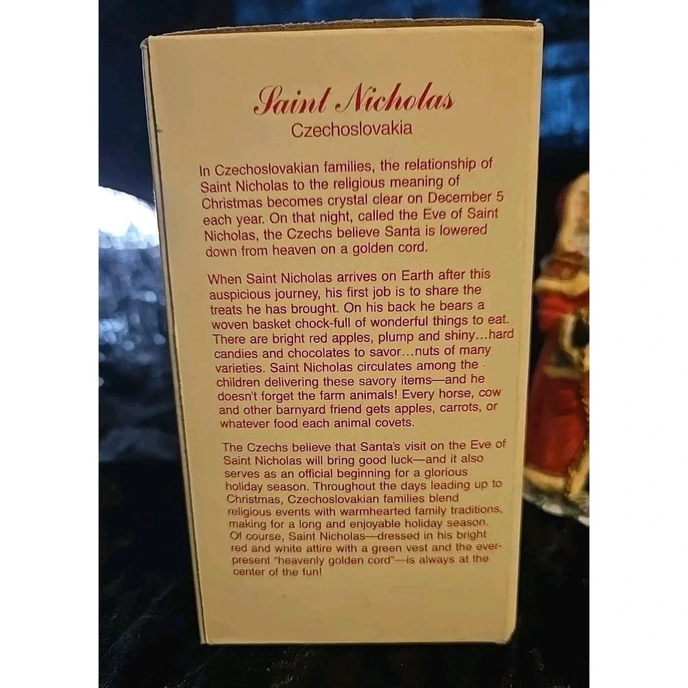 The International Santa Claus Collection -  Saint Nicholas Czechoslovakia 1996